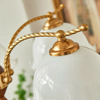 Lustre moderne blanc en forme de dôme à longueur ajustable