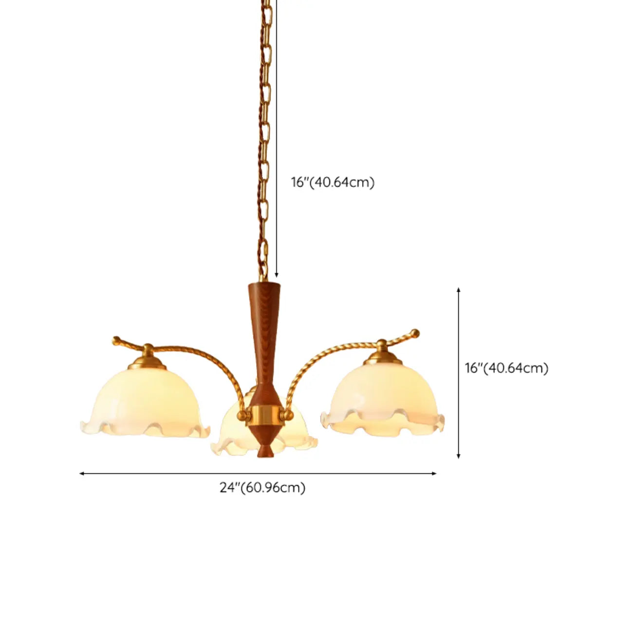 Lustre moderne blanc en forme de dôme à longueur ajustable