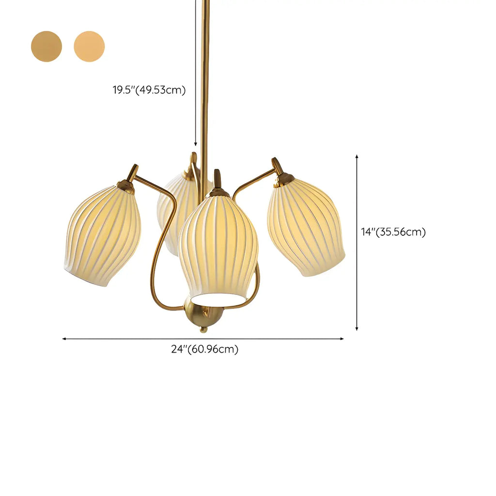 Lustre moderne et élégant en verre blanc pour salon