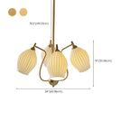 Lustre moderne et élégant en verre blanc pour salon