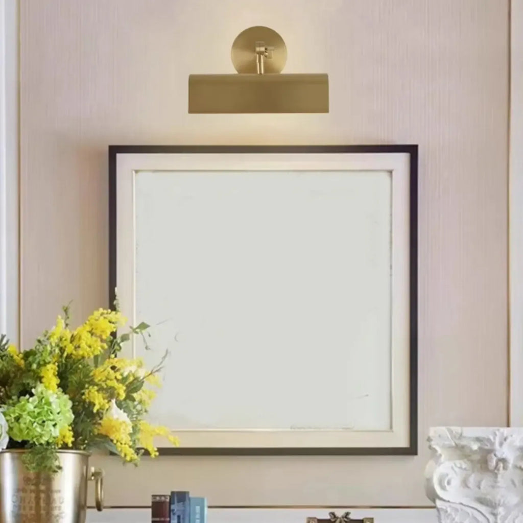 Mini applique murale réglable en cuivre nordique pour miroir avant