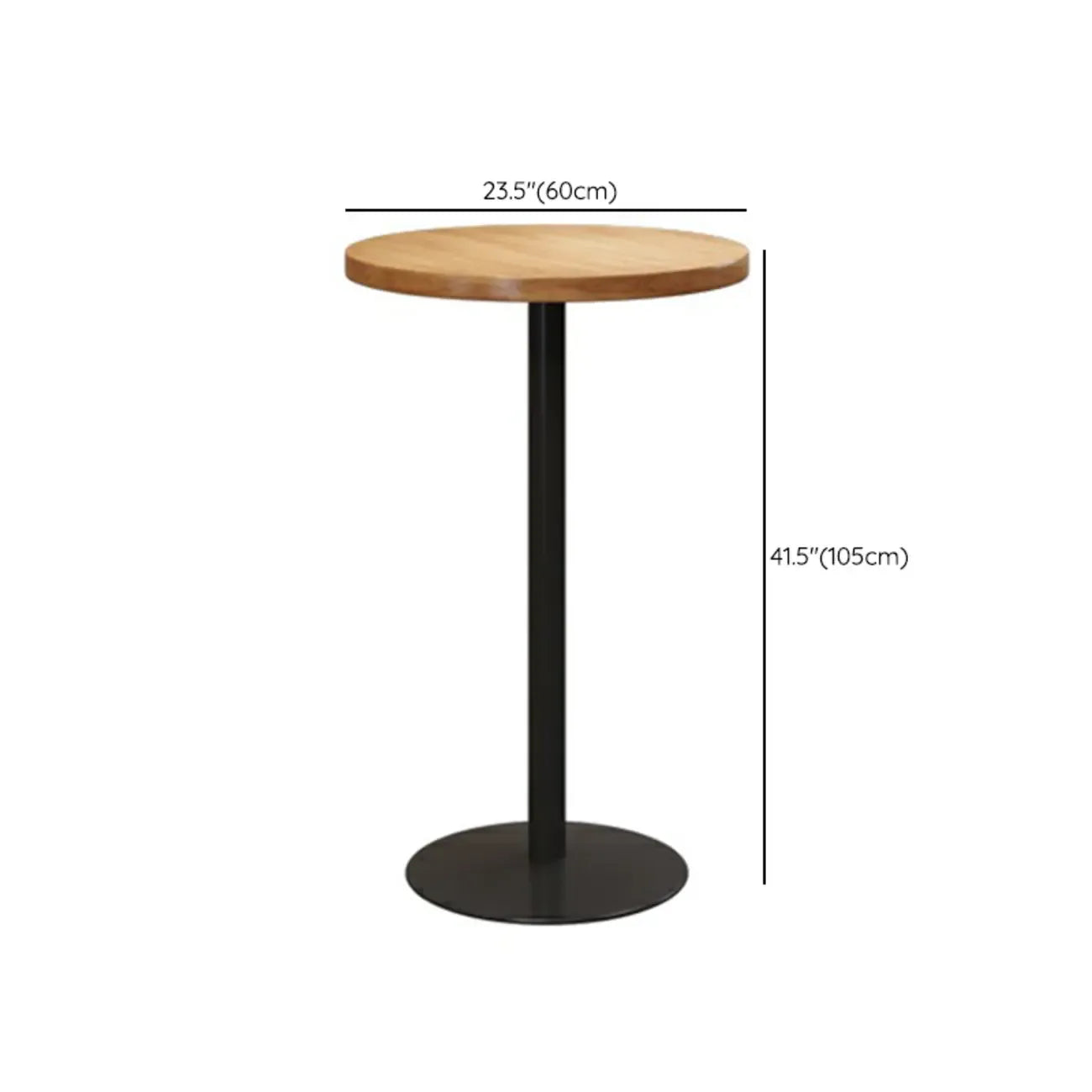 Ensemble bar Cosmopolitan en bois clair avec table ronde