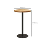 Ensemble bar Cosmopolitan en bois clair avec table ronde