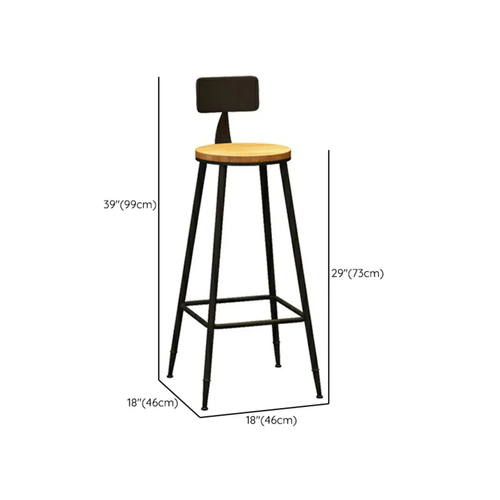 Ensemble bar Cosmopolitan en bois clair avec table ronde