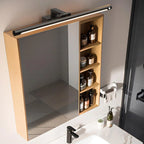 Luminaire de salle de bain tubulaire noir élégant et moderne à DEL
