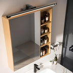 Luminaire de salle de bain tubulaire noir élégant et moderne à DEL