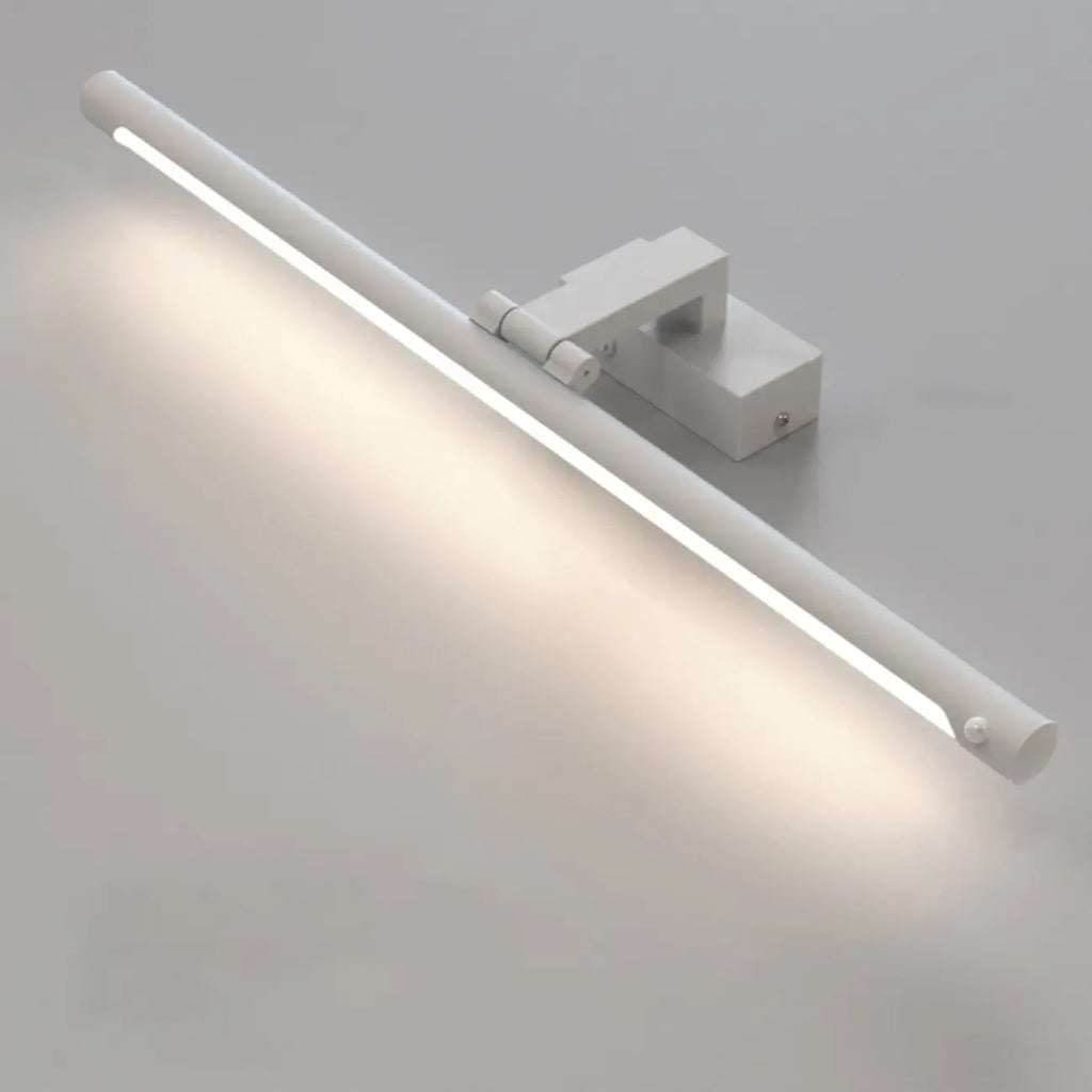 Luminaire de salle de bain tubulaire noir élégant et moderne à DEL