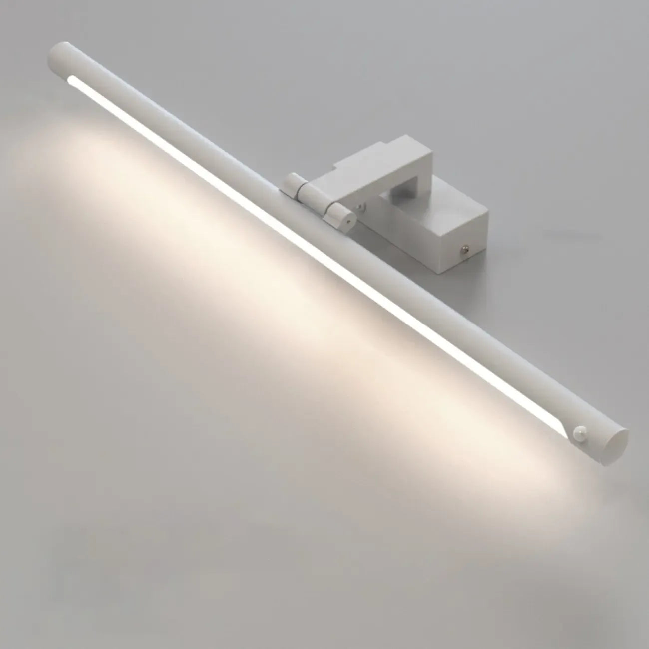 Luminaire de salle de bain tubulaire noir élégant et moderne à DEL