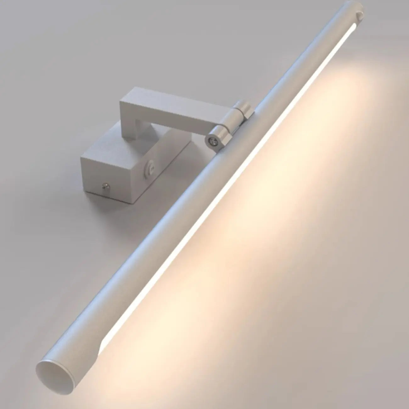 Luminaire de salle de bain tubulaire noir élégant et moderne à DEL
