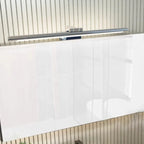 Luminaire de salle de bain tubulaire noir élégant et moderne à DEL