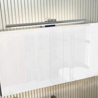 Luminaire de salle de bain tubulaire noir élégant et moderne à DEL