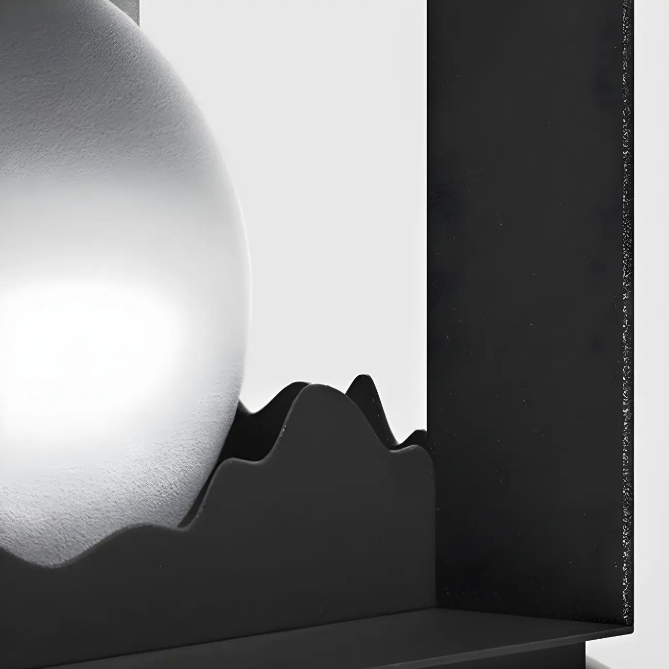 Lampe de table carrée élégante en acier inoxydable noir