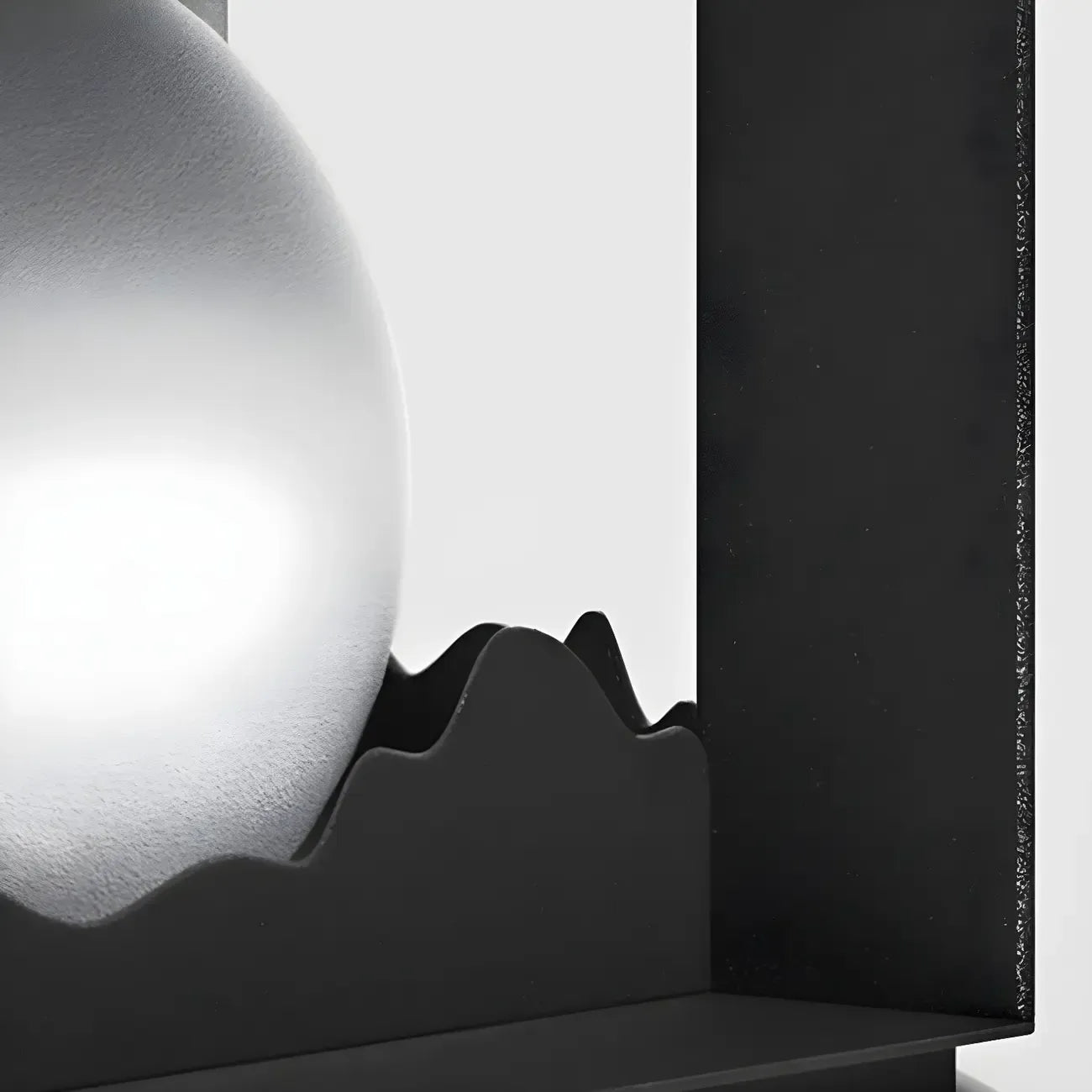 Lampe de table carrée élégante en acier inoxydable noir