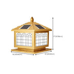 Lampadaires solaires d'extérieur traditionnels en laiton en forme de maison