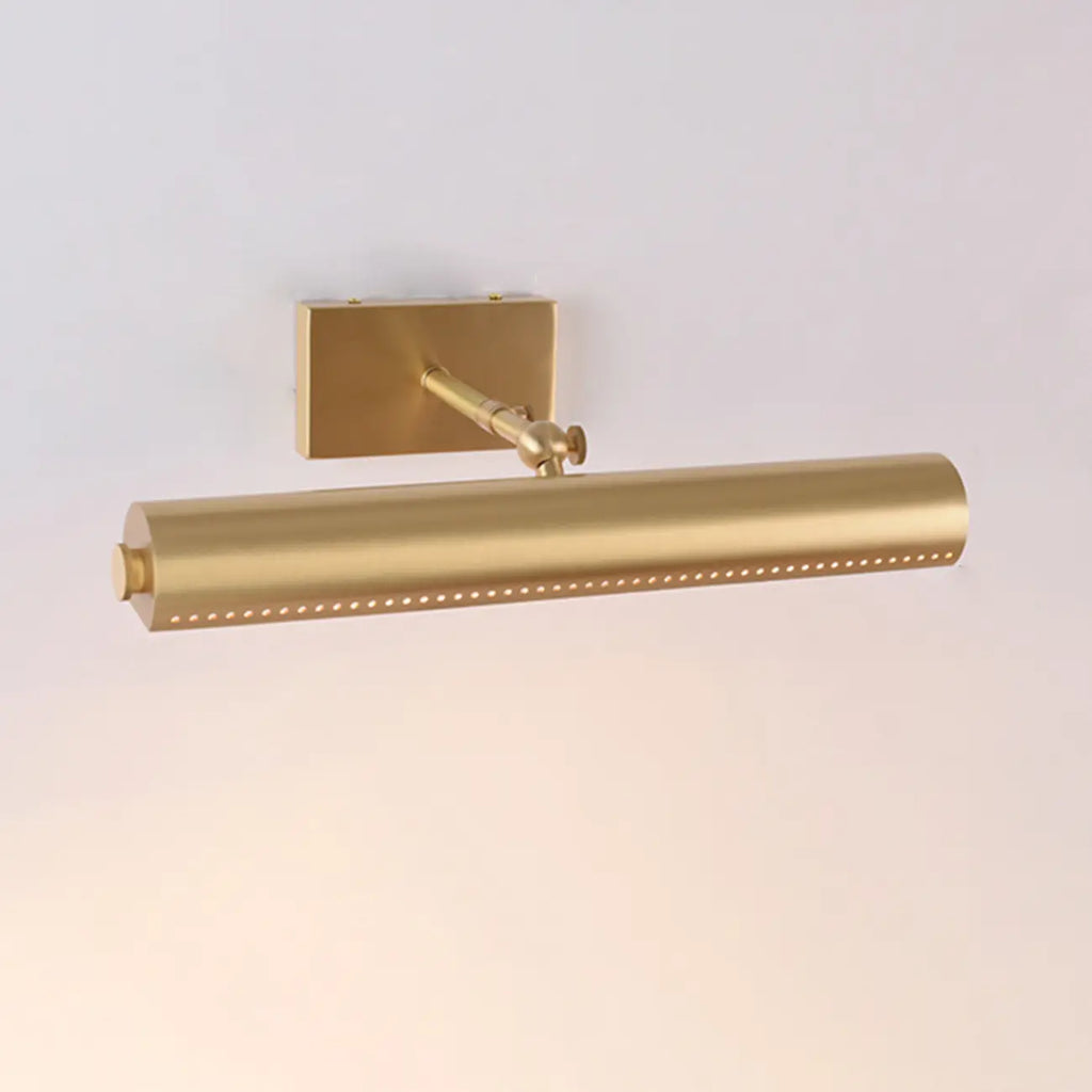 Applique murale LED moderne droite à 2 lumières avec abat-jour en cuivre