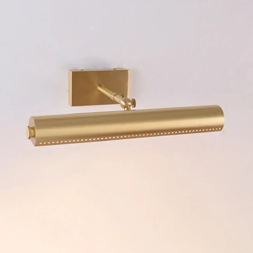 Applique murale LED moderne droite à 2 lumières avec abat-jour en cuivre