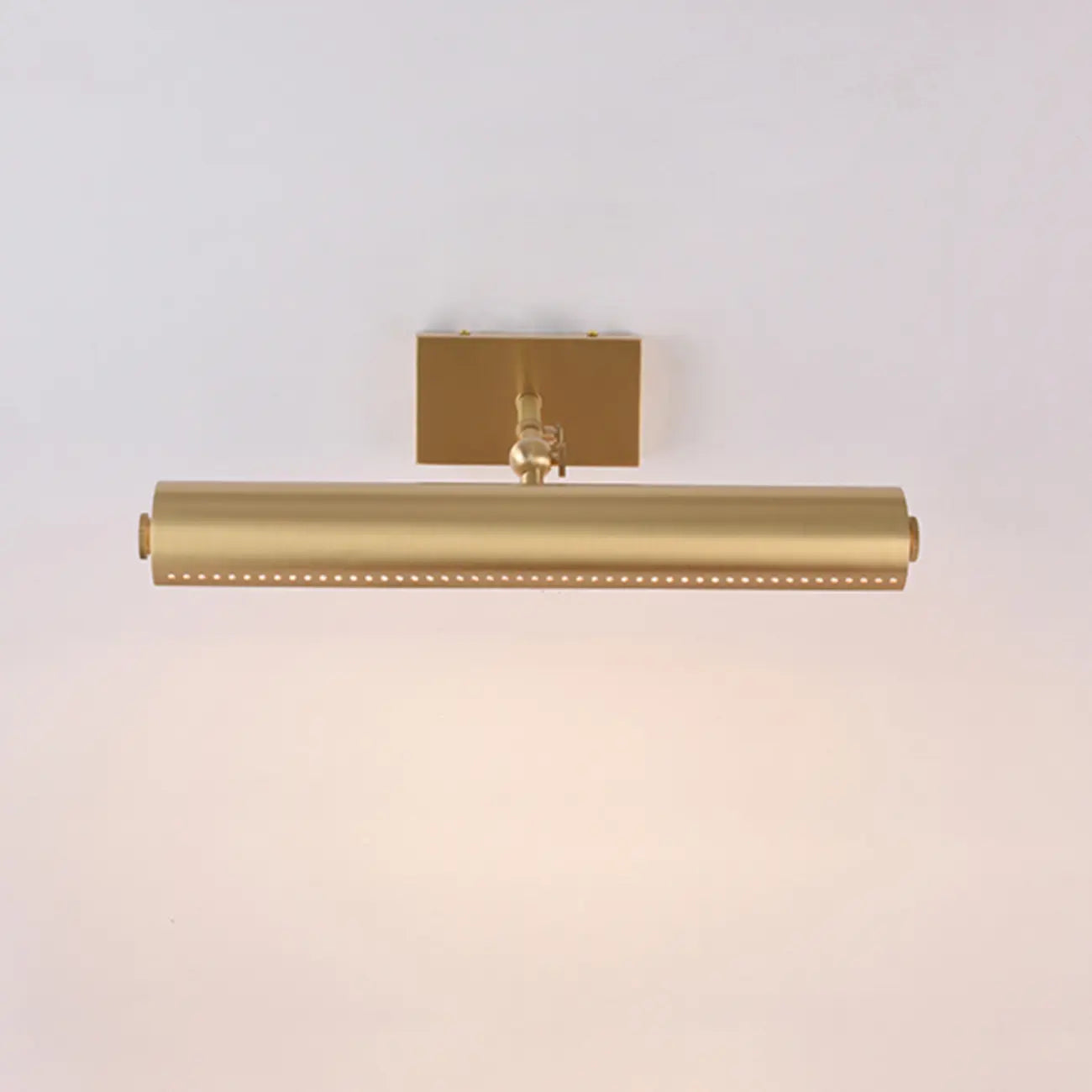 Applique murale LED moderne droite à 2 lumières avec abat-jour en cuivre