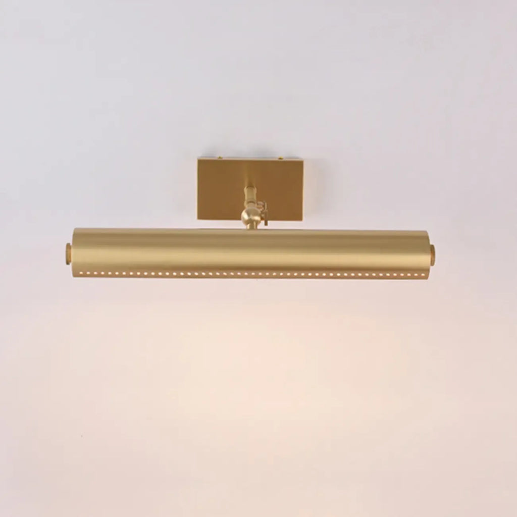 Applique murale LED moderne droite à 2 lumières avec abat-jour en cuivre
