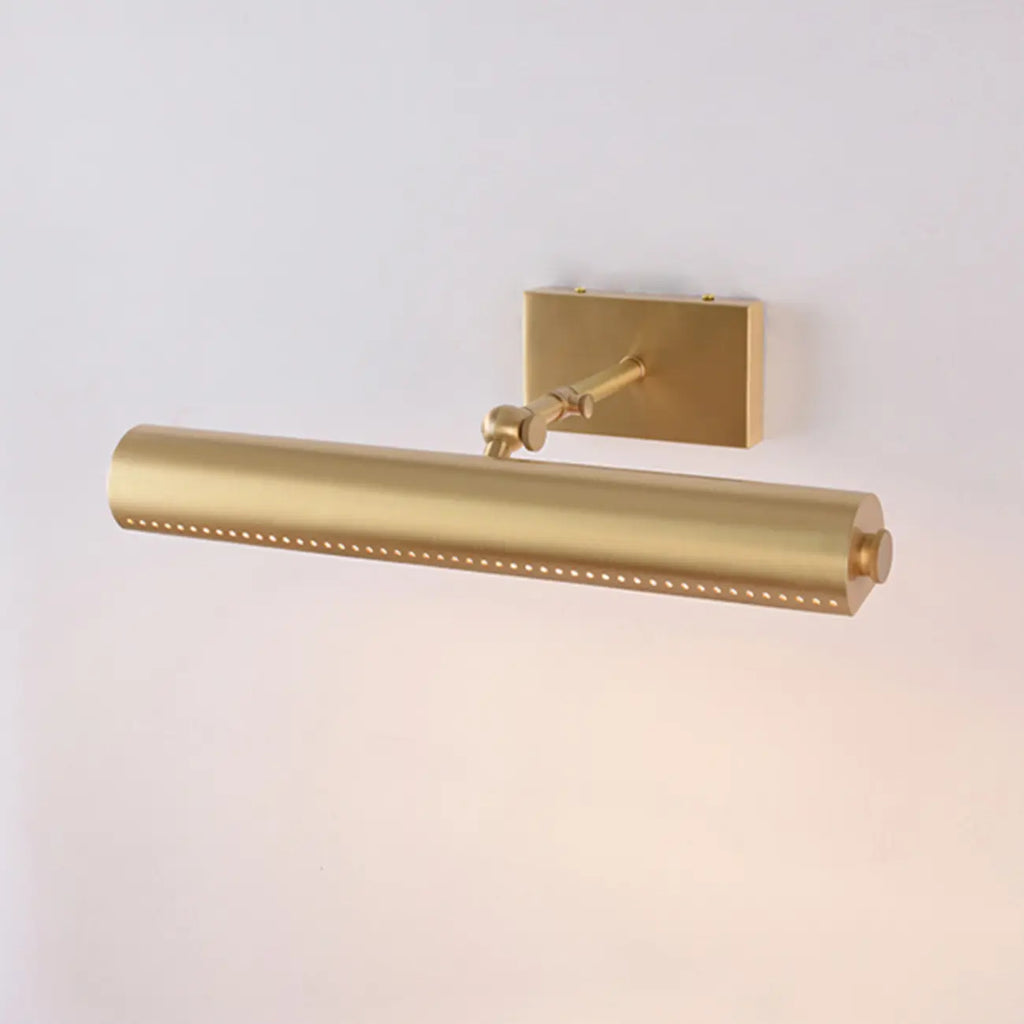 Applique murale LED moderne droite à 2 lumières avec abat-jour en cuivre
