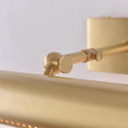 Applique murale LED moderne droite à 2 lumières avec abat-jour en cuivre