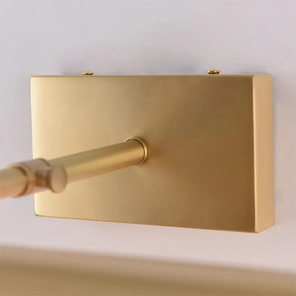 Applique murale LED moderne droite à 2 lumières avec abat-jour en cuivre