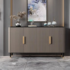 Meuble d'appoint glamour en bois de 35,5 cm pour la décoration du salon