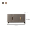 Meuble d'appoint glamour en bois de 35,5 cm pour la décoration du salon