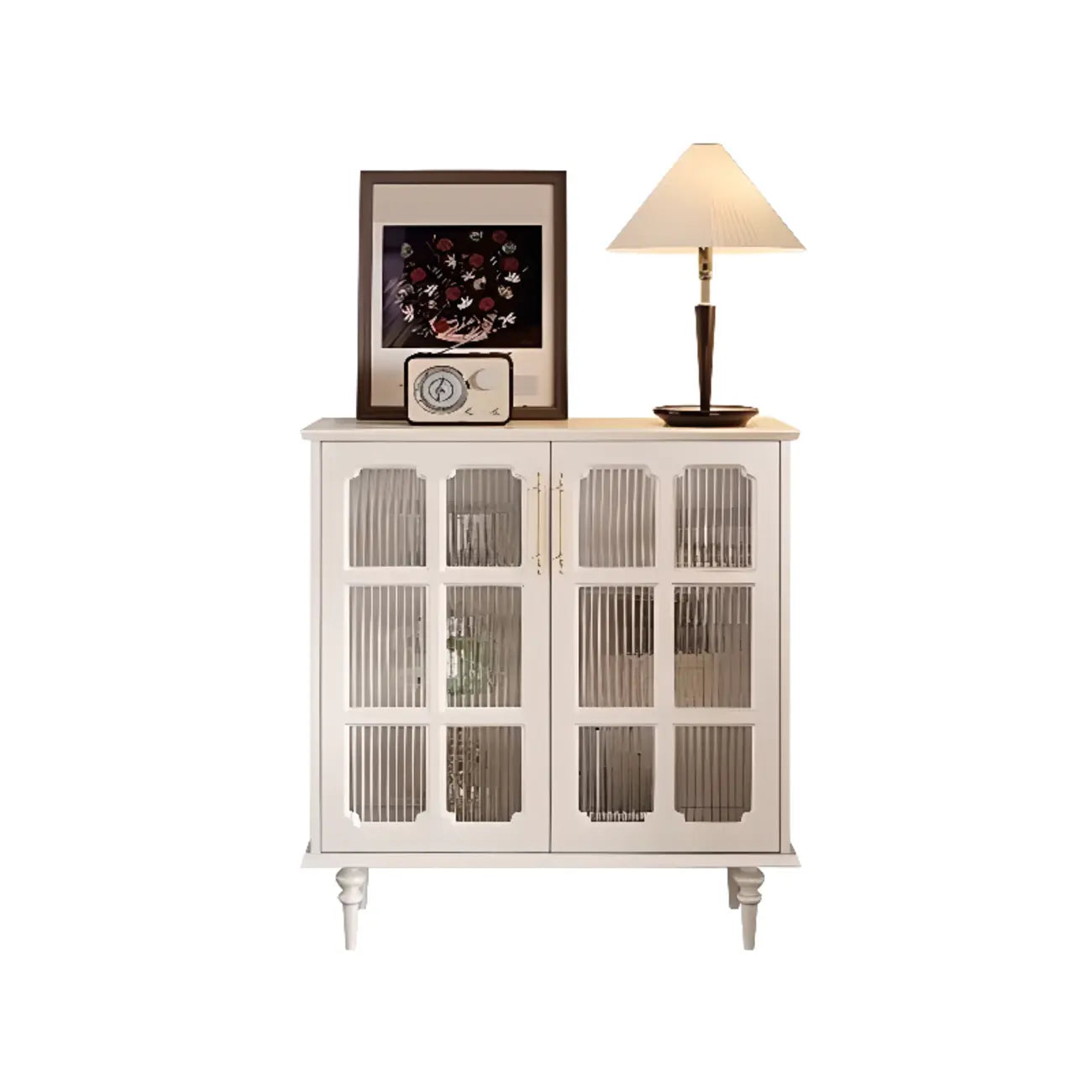Meuble d'appoint noir moderne pour salon avec porte vitrée