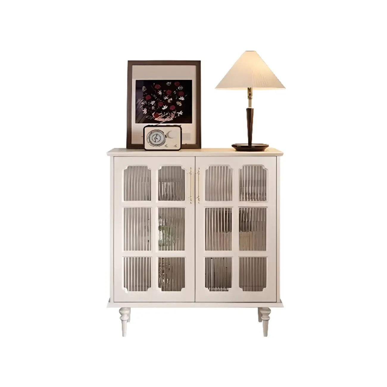 Meuble d'appoint noir moderne pour salon avec porte vitrée