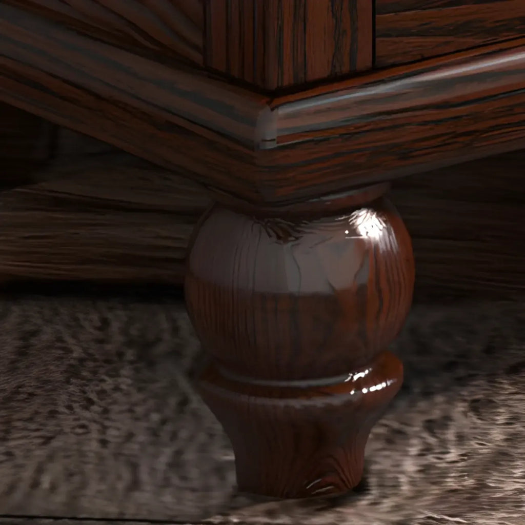 Commode élégante en bois de frêne, autoportante, à 5 tiroirs