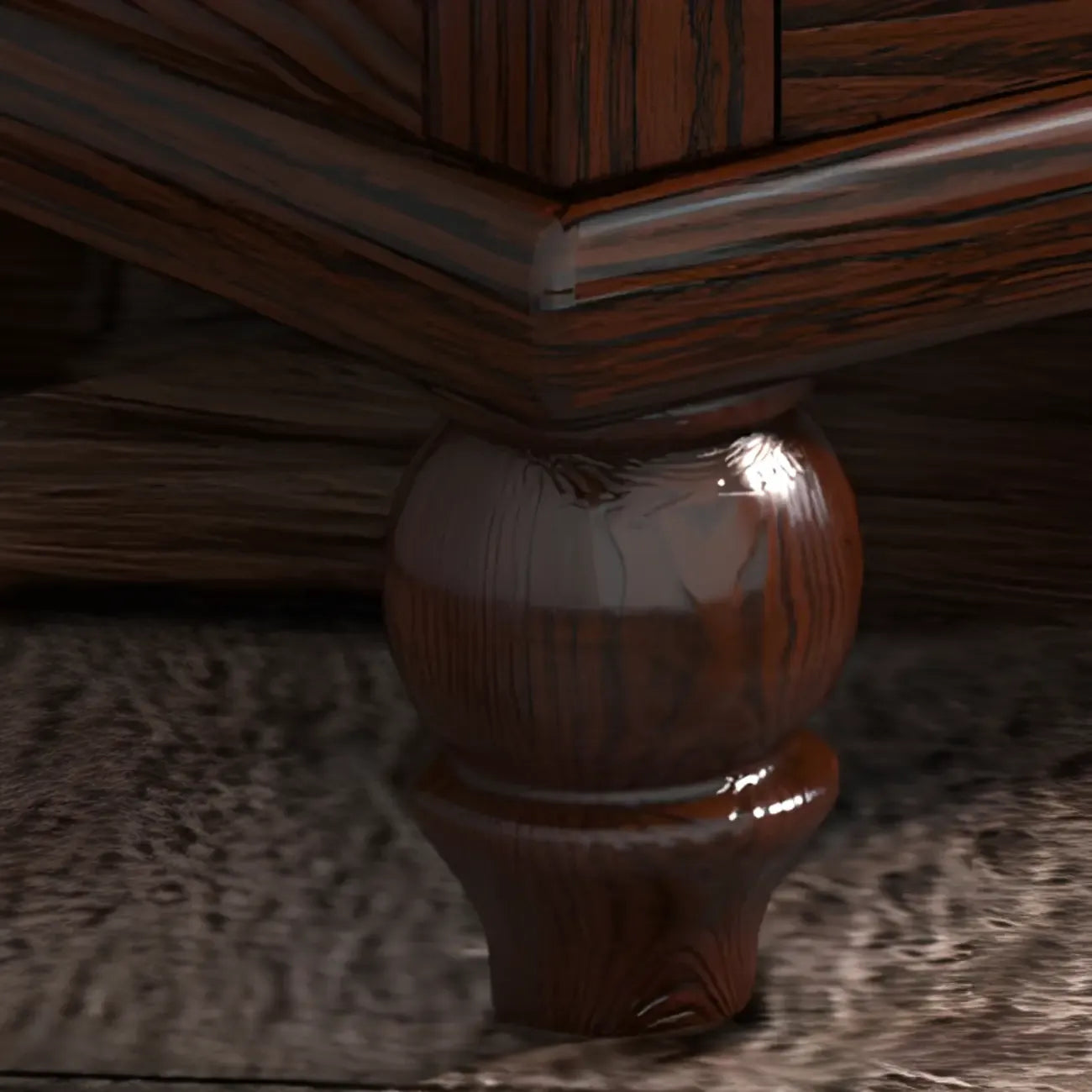 Commode élégante en bois de frêne, autoportante, à 5 tiroirs