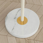 Lampadaire minimaliste à 6 lumières avec abat-jour en verre globe ajustable