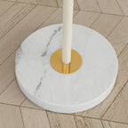 Lampadaire minimaliste à 6 lumières avec abat-jour en verre globe ajustable