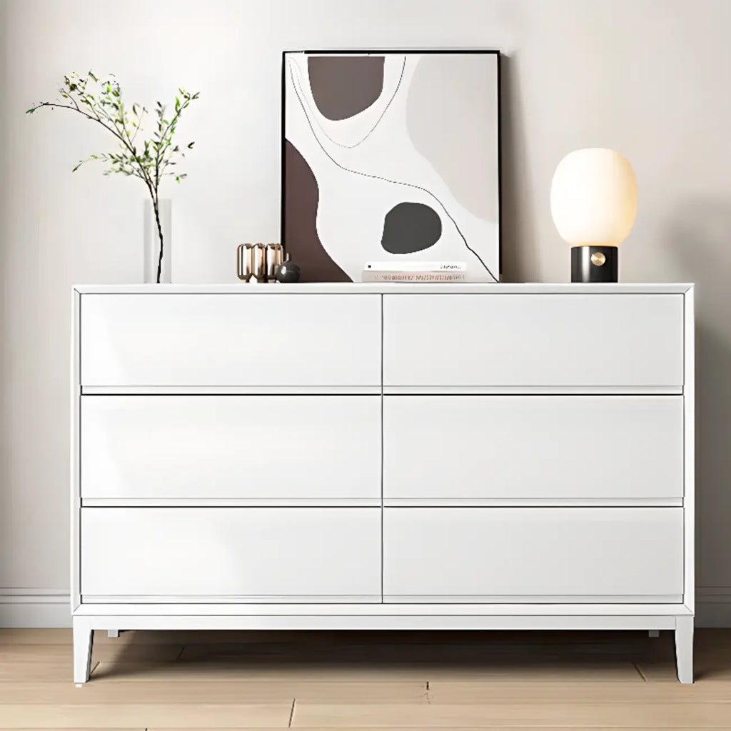 Commode double horizontale moderne en bois massif