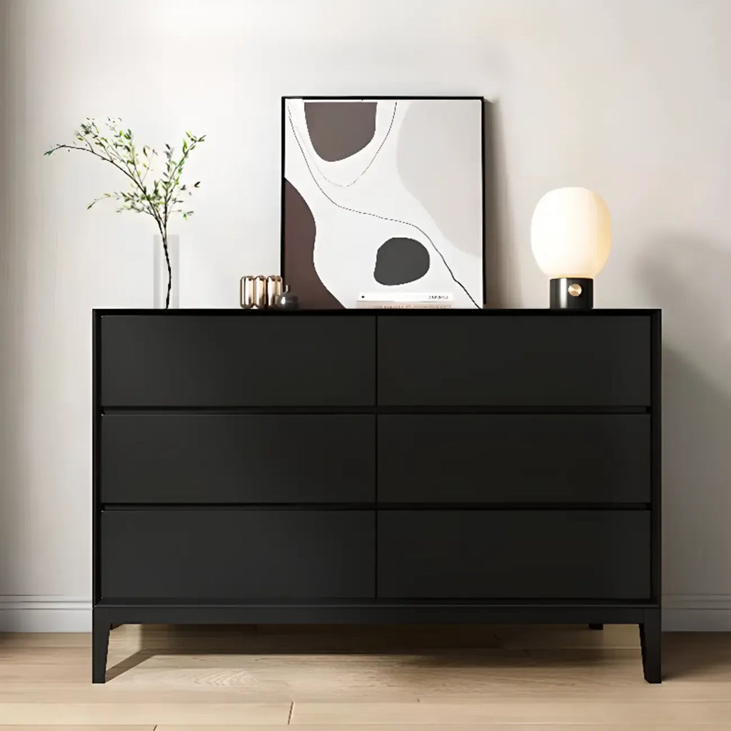 Commode double horizontale moderne en bois massif