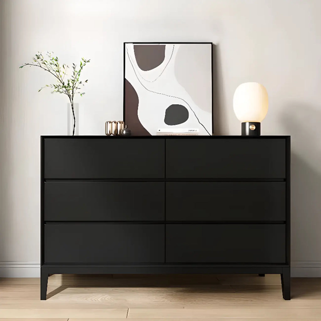 Commode double horizontale moderne en bois massif