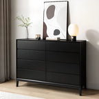 Commode double horizontale moderne en bois massif