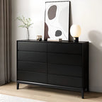 Commode double horizontale moderne en bois massif