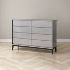 Commode double horizontale moderne en bois massif