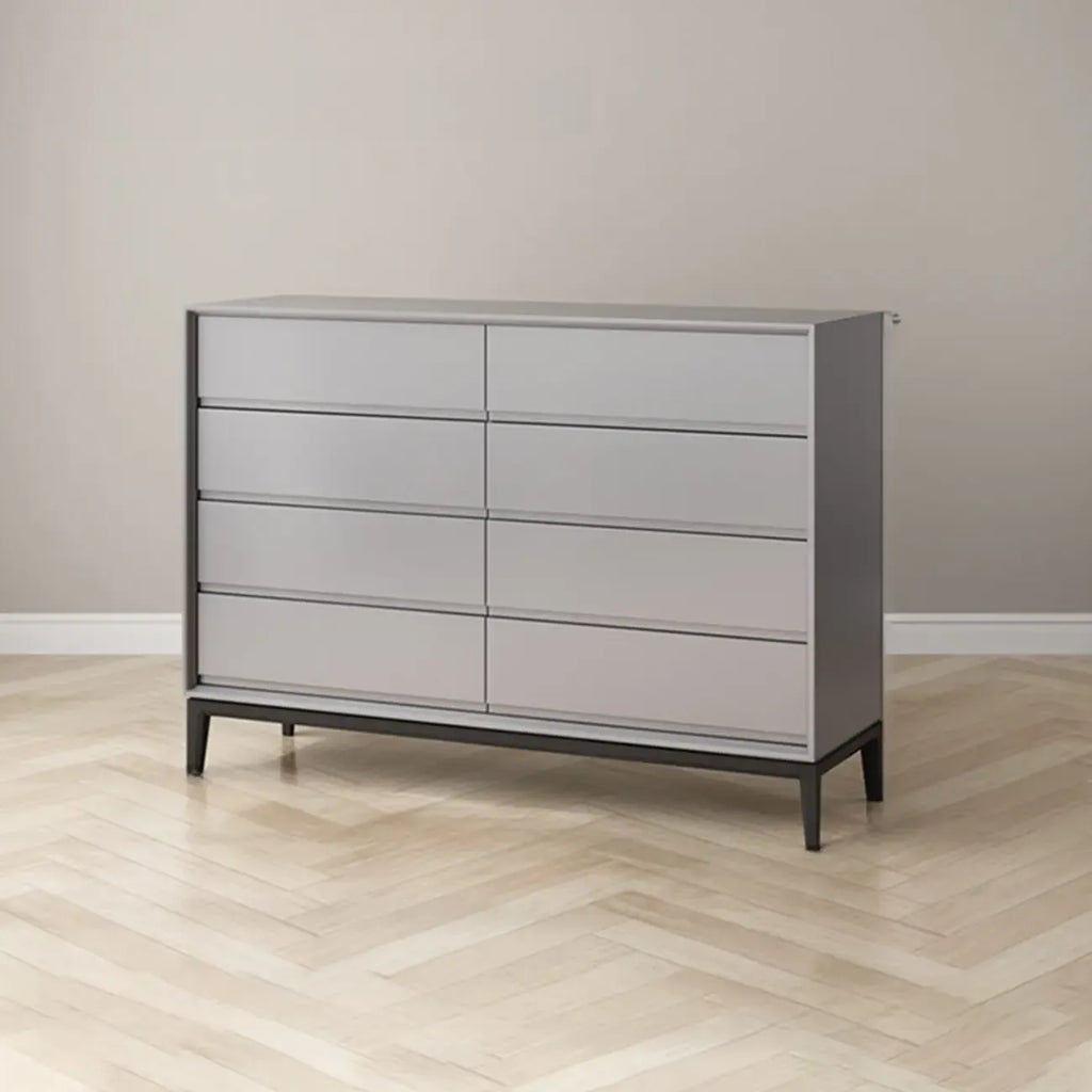 Commode double horizontale moderne en bois massif