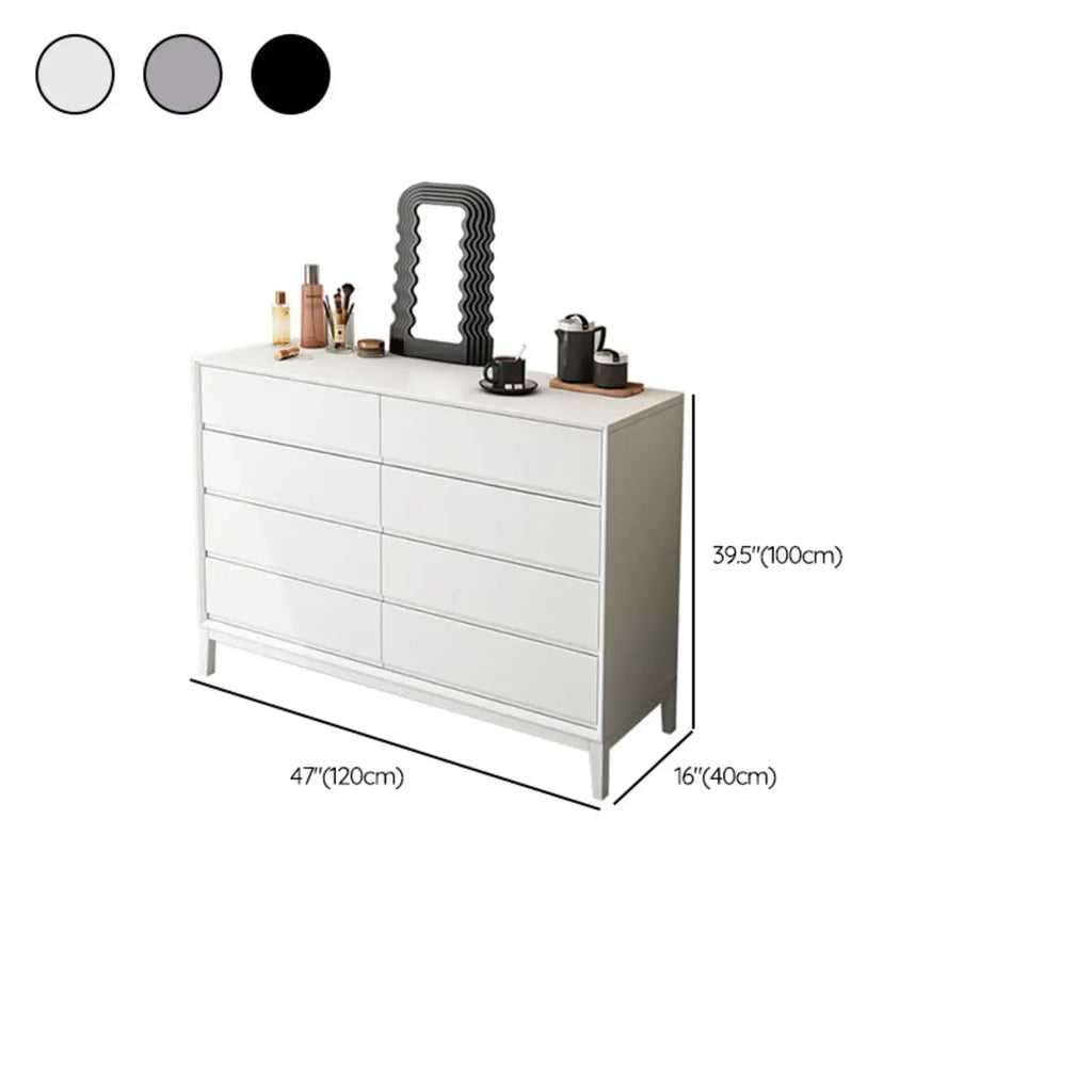 Commode double horizontale moderne en bois massif