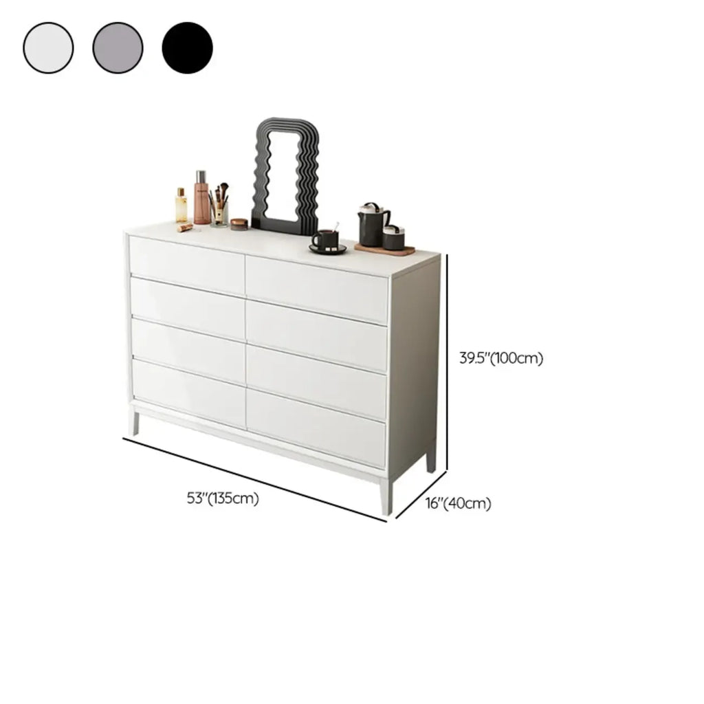 Commode double horizontale moderne en bois massif