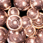 Lustre miniature à 3 lumières LED avec boules en verre et design moderne