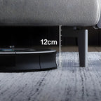Table de chevet moderne en cuir noir avec tiroirs