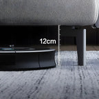 Table de chevet moderne en cuir noir avec tiroirs