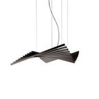 Suspension linéaire élégante en acrylique pour îlot de cuisine avec télécommande