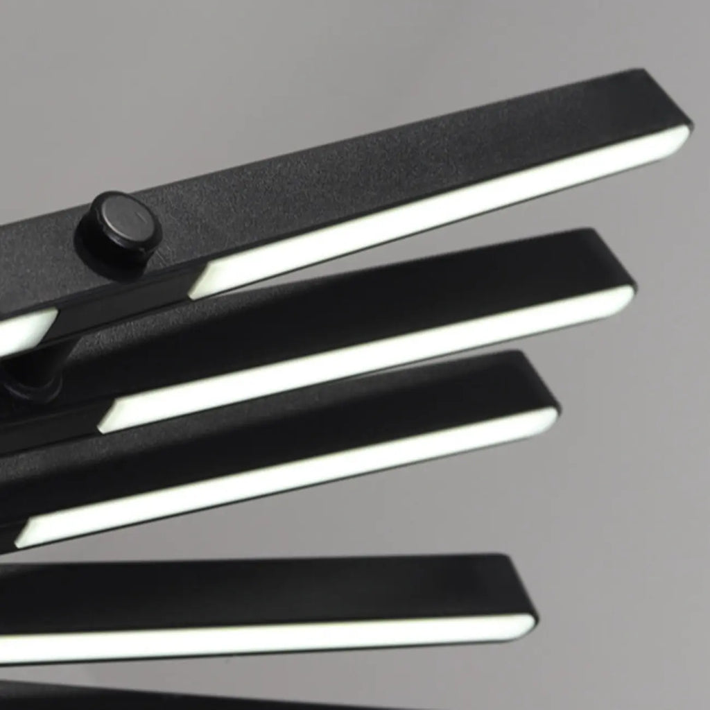 Suspension linéaire élégante en acrylique pour îlot de cuisine avec télécommande