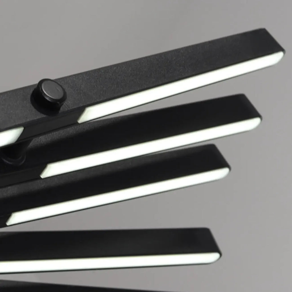 Suspension linéaire élégante en acrylique pour îlot de cuisine avec télécommande