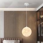 Suspension lumineuse 3D en forme de lune à intensité variable pour une décoration de chevet moderne