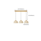 Suspension moderne en bois à 2 lumières, format moyen, idéale pour un îlot de cuisine.